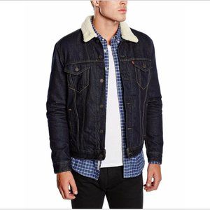 Levi's Trucker Sherpa Jacket --Midnight Indigo